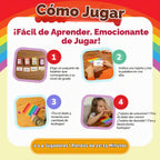 Juego de palabras visuales, tarjetas de lectura y juguetes para ansiedad