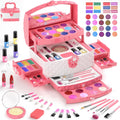 Set de Maquillaje Infantil de 57 Piezas para Niñas, Set de Maquillaje Real Lavable para Niñas Pequeñas