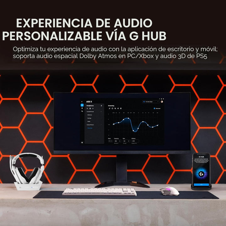 Logitech G Astro A50 X Multi-Platform Wireless Gaming Headset + Bas...