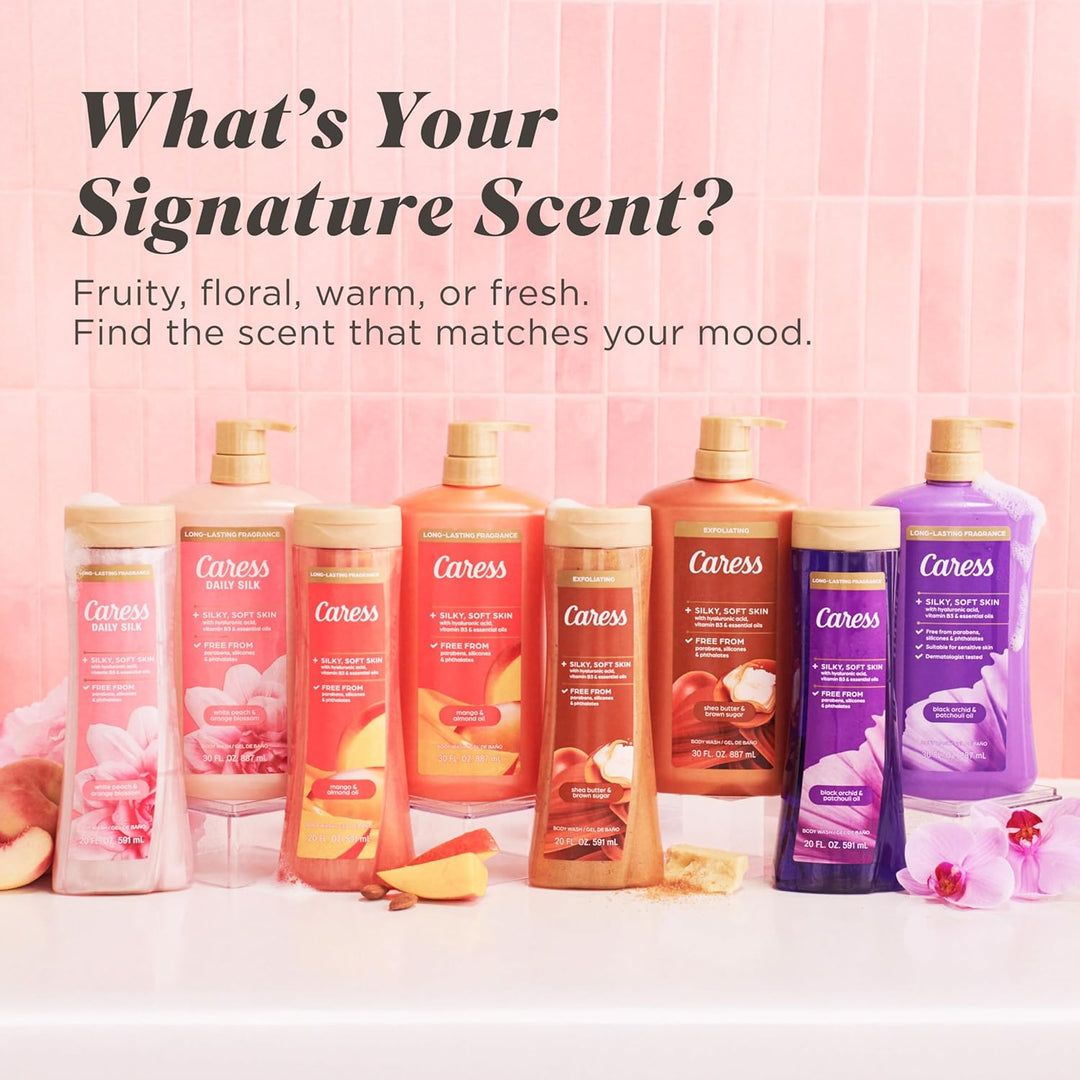 Caress Gel de baño con bomba de aceite de orquídea negra y pachulí,...