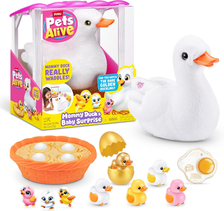 Pets Alive Mama Duck Surprise de ZURU 4 huevos sorpresa
