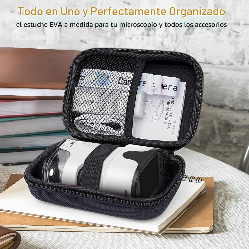 Microscopio digital infantil para ciencia: Kit STEM completo de juguete para edades 4-12