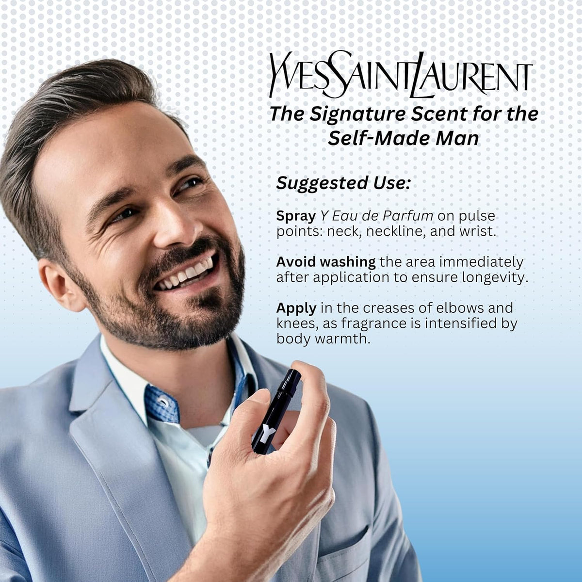 Y by Yves Saint Laurent - Eau de Parfum para hombre, espray de viaj...