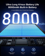 EVICIV Monitor portátil inalámbrico con batería de 8000 mAh, 15.6 p...