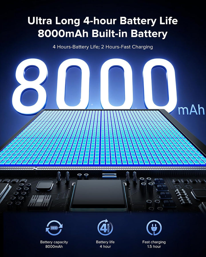 EVICIV Monitor portátil inalámbrico con batería de 8000 mAh, 15.6 p...
