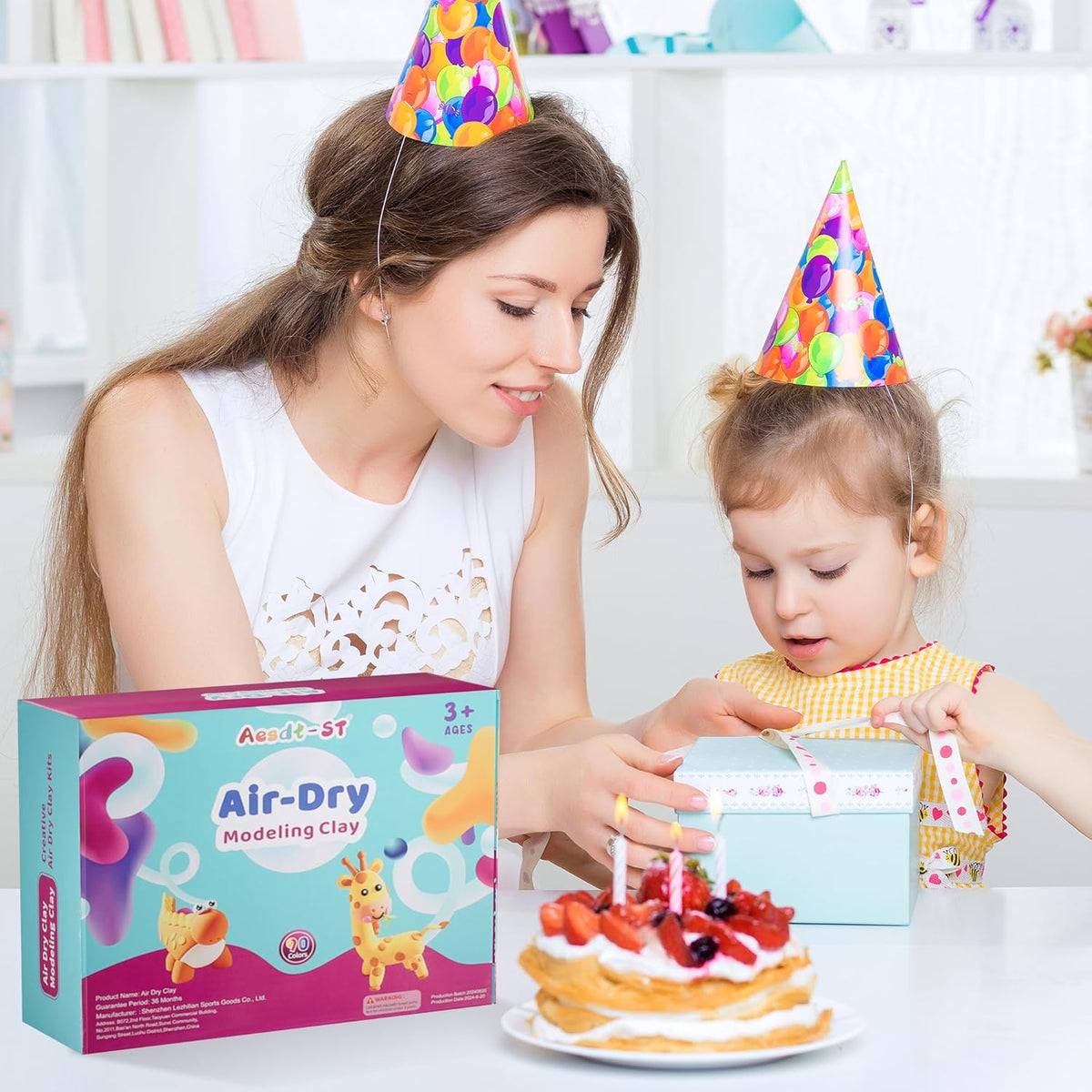 Air Dry Clay 90 Colors, Modeling Clay para Kids, DIY Magic Clay