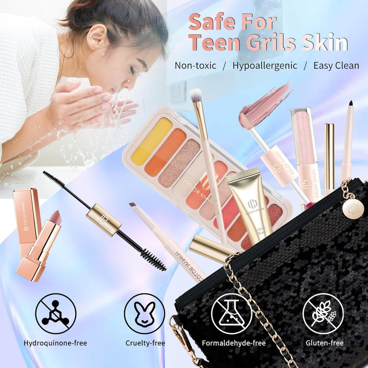 Color Nymph Kits de maquillaje para adolescentes, kit de maquillaje...