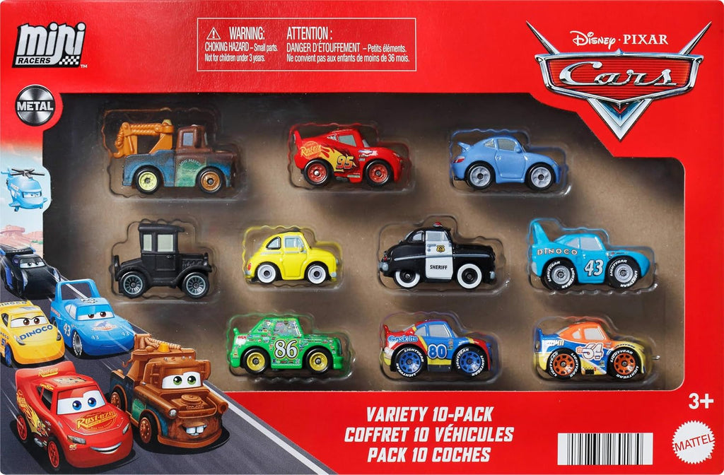 Mattel Disney and Pixar Cars 10-Pack de Mini Aviones (Estilos Pueden Variar)