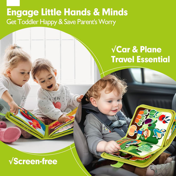 hahaland Libro de actividades para niños pequeños de 1 a 3