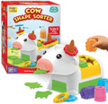 Imagimake Leaps & Bounds - Clasificador de forma de vaca, juguete de
