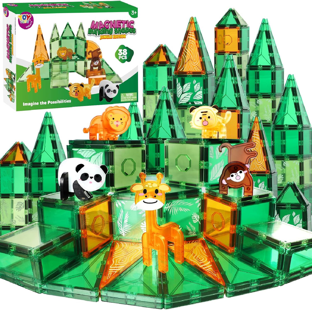 TOY Life Azulejos Magnéticos para Niños Pequeños de 3-5 Años, 38 Pi...