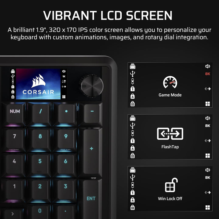 Corsair Teclado mecánico para juegos con cable Vanguard 96 \u2013 D...