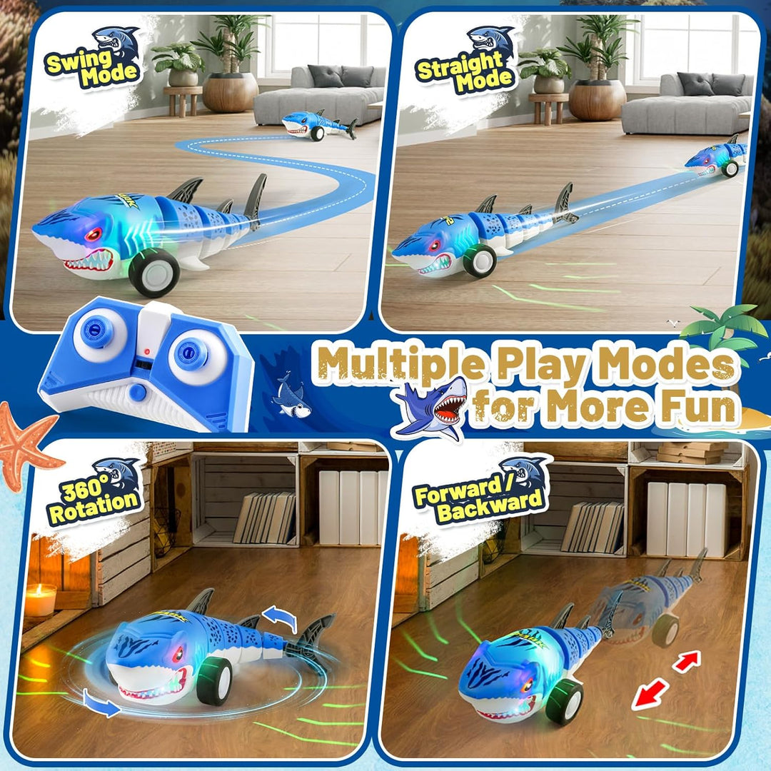 Coche de control remoto de tiburón para niños 24Ghz
