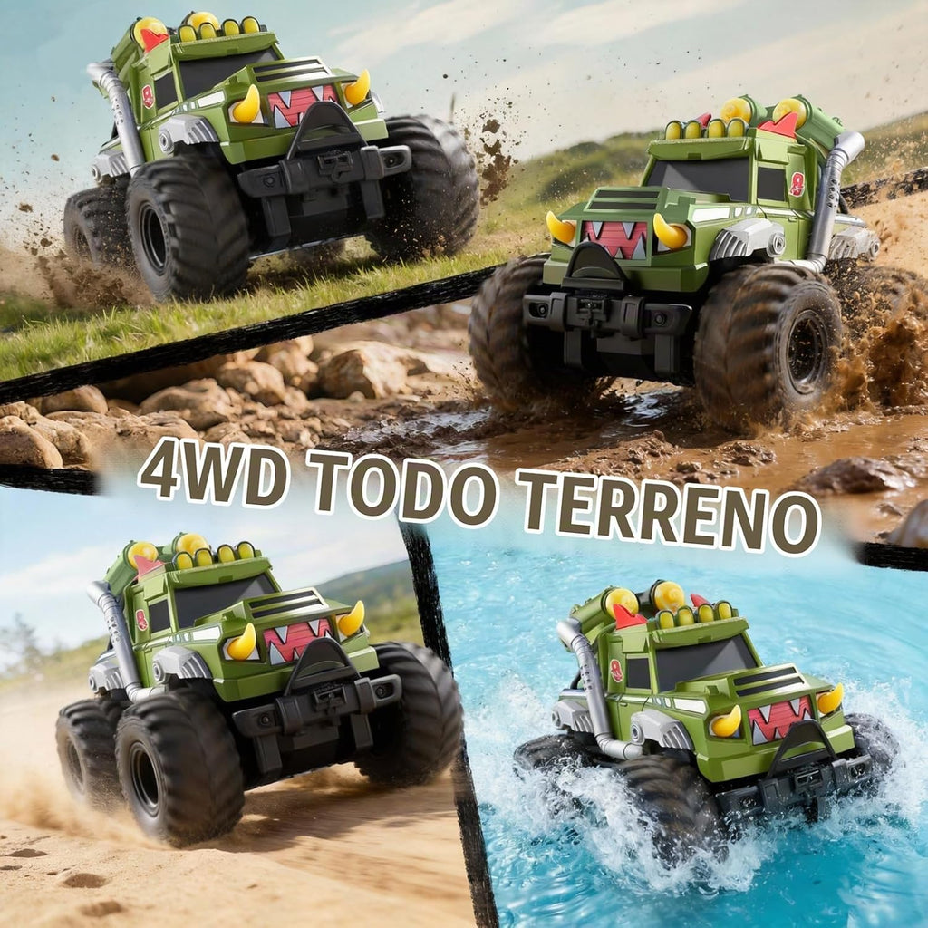 3-en-1 Amphibious Remote Control Car, RC Boat, Water Gun