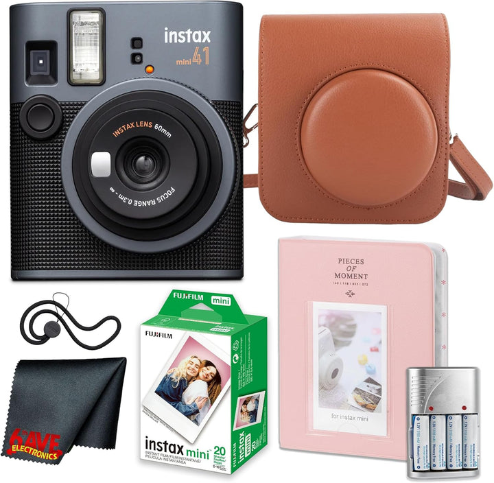 Fujifilm Paquete de cámara instantánea Instax Mini 41 con película...