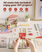 Rolife - Kit de casa en miniatura de bricolaje para tienda de dulces navideños