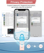 Unidad flash USB de 256 GB para teléfono y tablet, unidades USB
