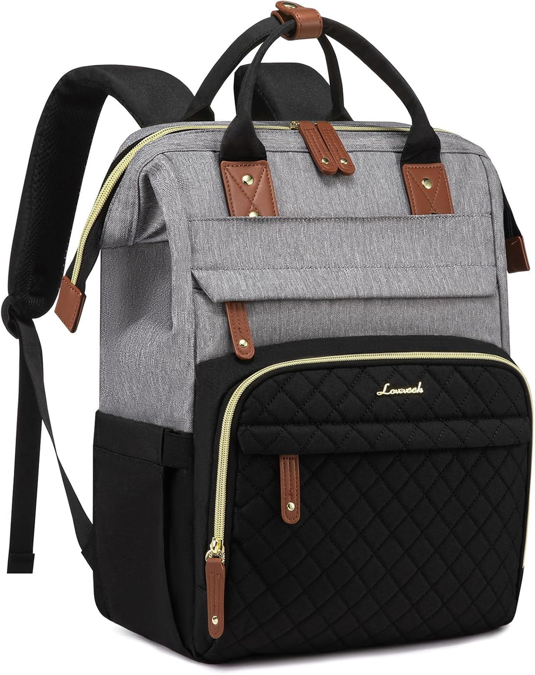 LOVEVOOK - Mochila para laptop de mujer, 15.6" impermeable, bol...