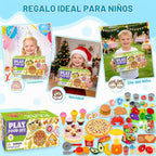 Juego de alimentos de corte de 123 piezas, bolsa de transporte de