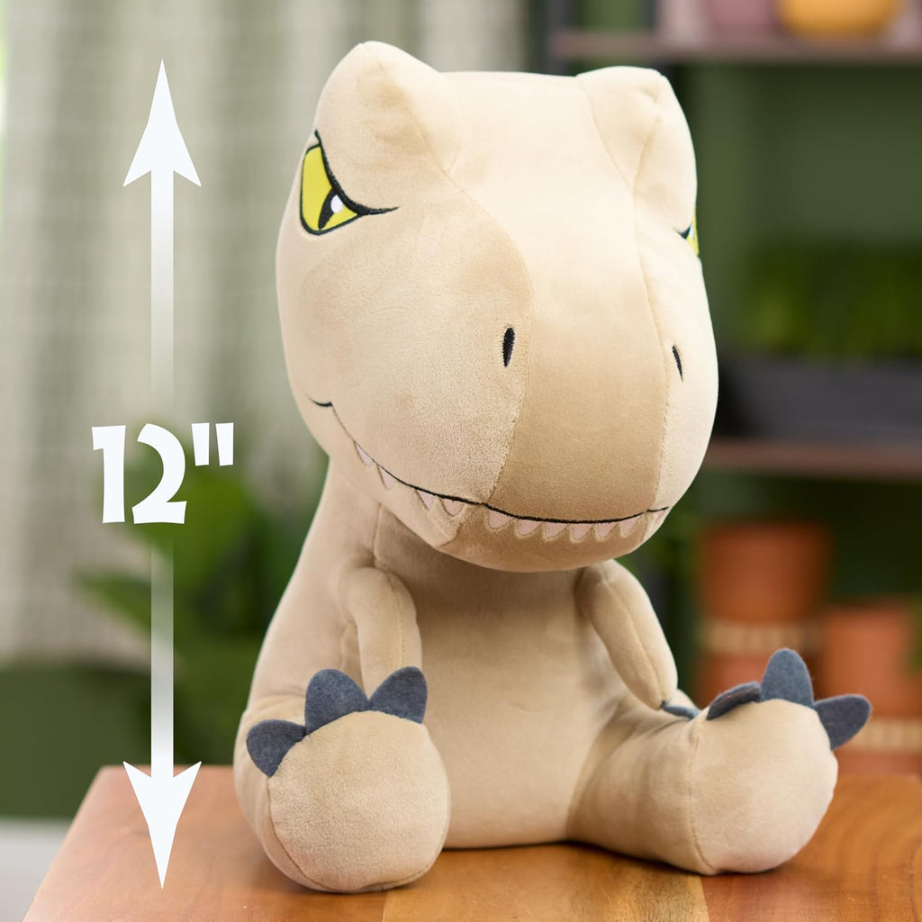 JURASSIC WORLD Rebirth - Peluche con peso y confort T. rex