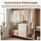 StorageWorks Contenedores de almacenamiento de tela con tapas, contenedores