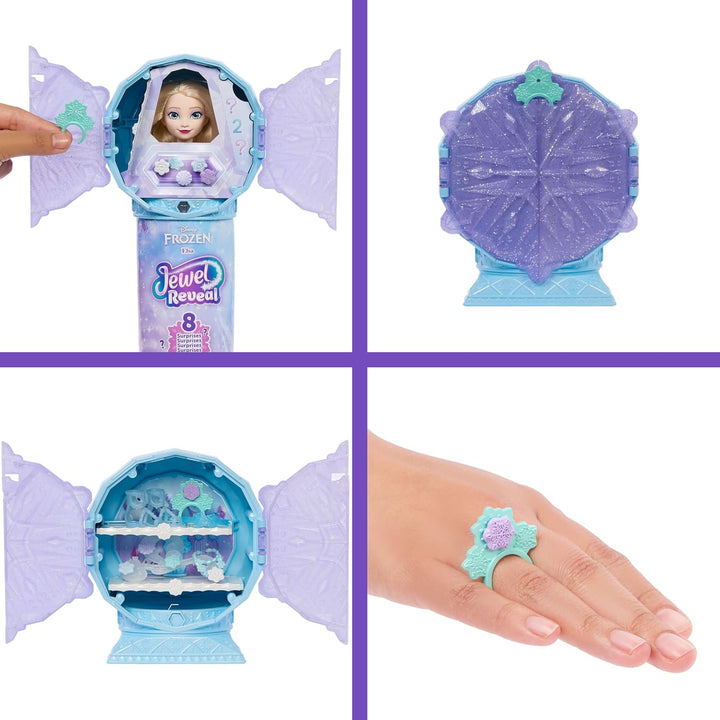 Mattel Disney Frozen Muñeca de Elsa de moda y accesorios con 8 sorp...