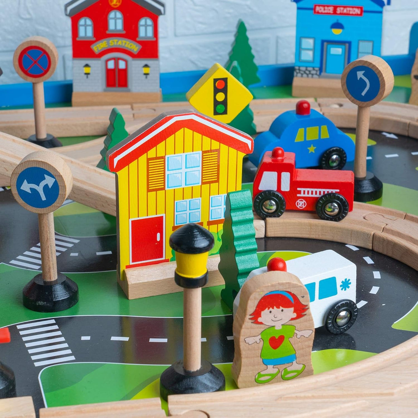 FUNPENY Juego de mesa de trenes de juguete juegos de pista