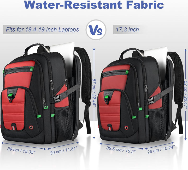 Z-MGKISS - Mochila extra grande para portátil de 18.4-19 pulgadas,...