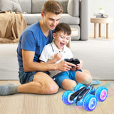 KKONES - Coche a control remoto, auto de acrobacias de radio contro...