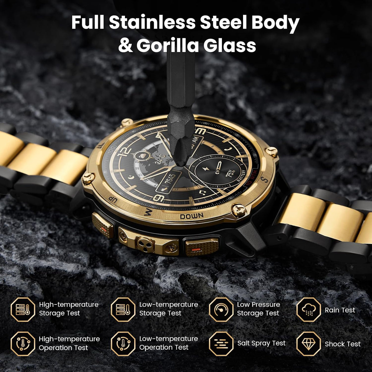 KOSPET Reloj inteligente Tank T4 Special Edition, GPS de doble banda, mapas