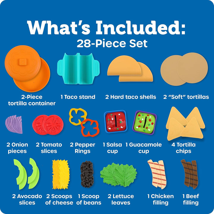 Learning Resources New Sprouts Taco Night - Comida de juguete de si...