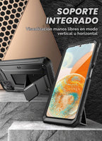SUPCASE Funda para Samsung Galaxy A23 4G / 5G con soporte, color negro