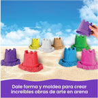 Kinetic Sand Castle Containers 10-Pack Moldable Sensory Toys, Ages 3+