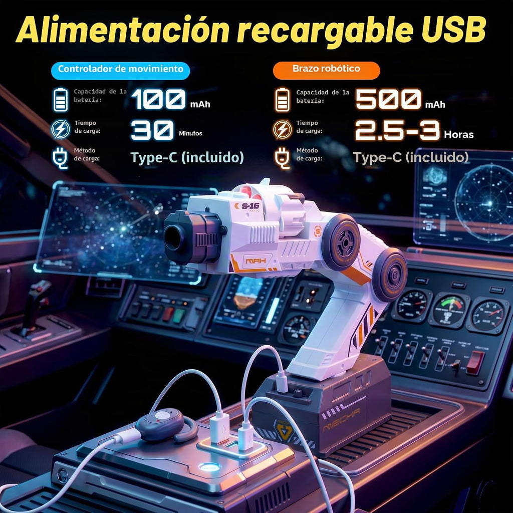 Pistola mecánica de seguimiento inteligente, control remoto, 30