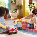 MAGNA-TILES Fire Station - Juego de construcción magnética de 50 piezas, la marca original de construcción magnética