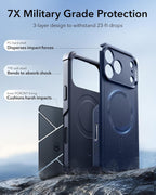 ESR Paquete de 3 protectores de pantalla y funda Cyber Tough