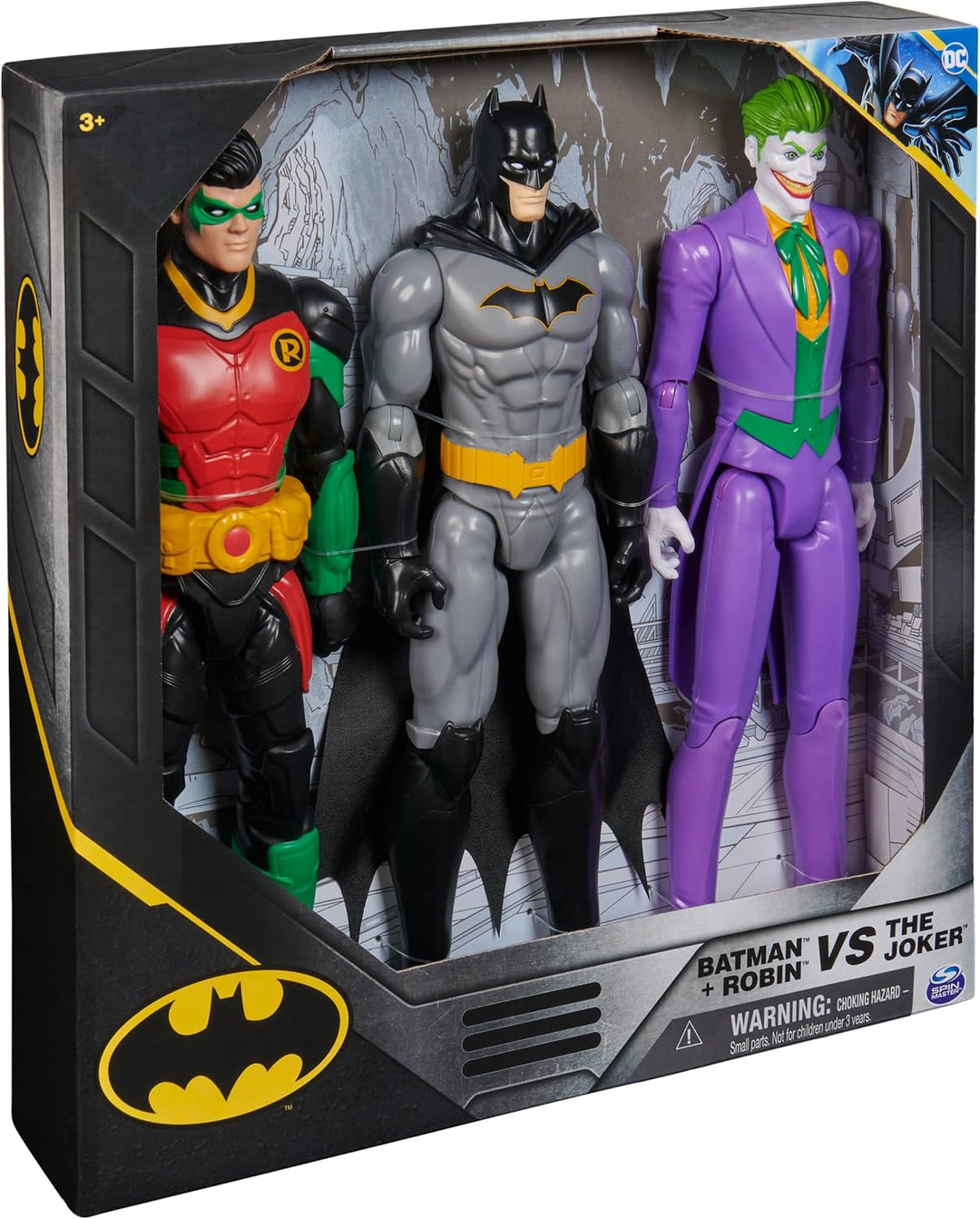 DC Comics Figuras de acción de Batman: Joker, Robin y el Hombre Mur...