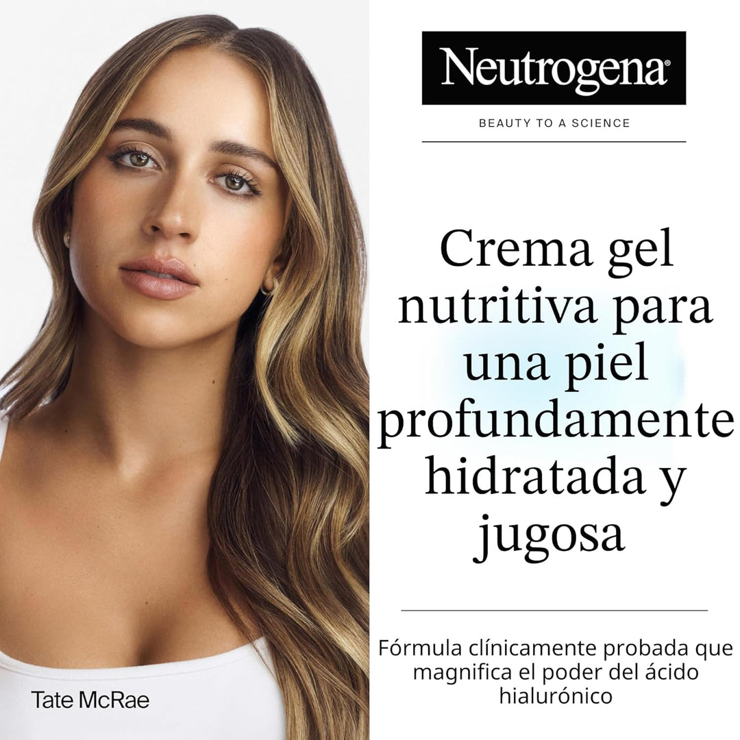 Neutrogena Hydro Boost Gel Cream sin fragancia, hidratante facial d...