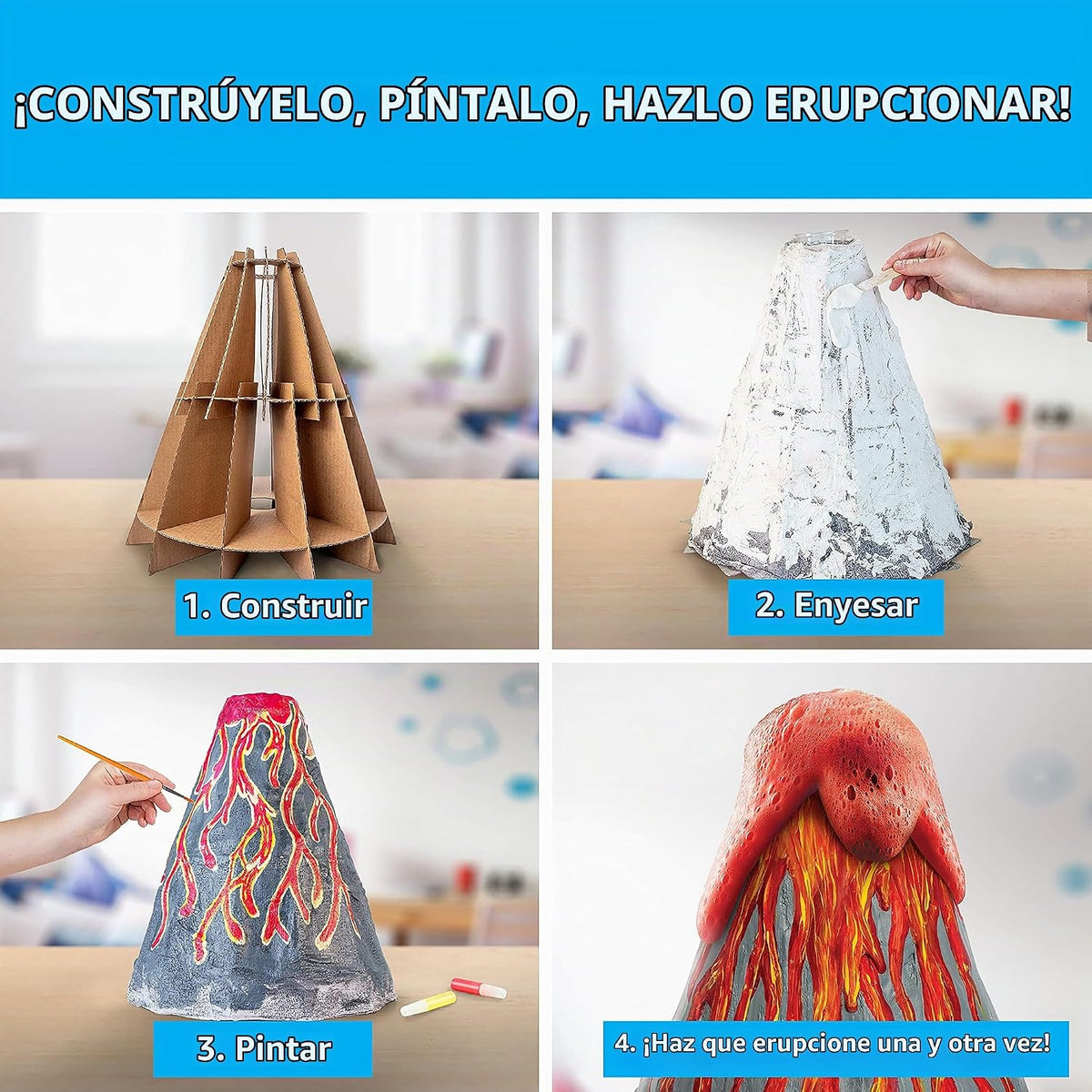 National Geographic Jumbo Volcano Science Kit para niños de 8 a 12 años
