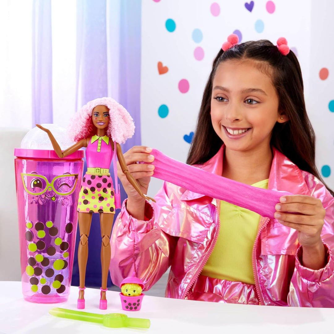 Muñeca Barbie Pop Reveal y accesorios, serie Bubble Tea con mascota...