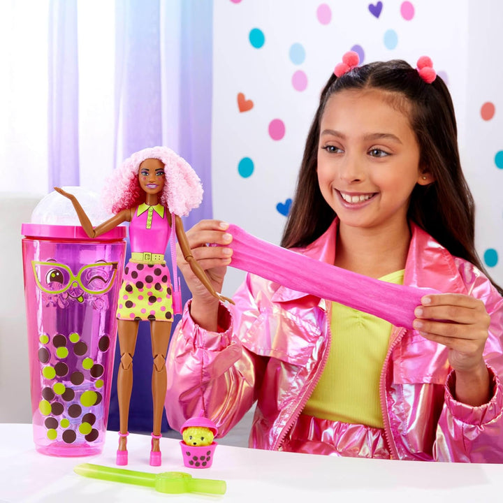 Muñeca Barbie Pop Reveal y accesorios, serie Bubble Tea con mascota...