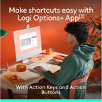 Combo Logitech POP ICON, Combo de Teclado y Mouse Bluetooth, Escrit...