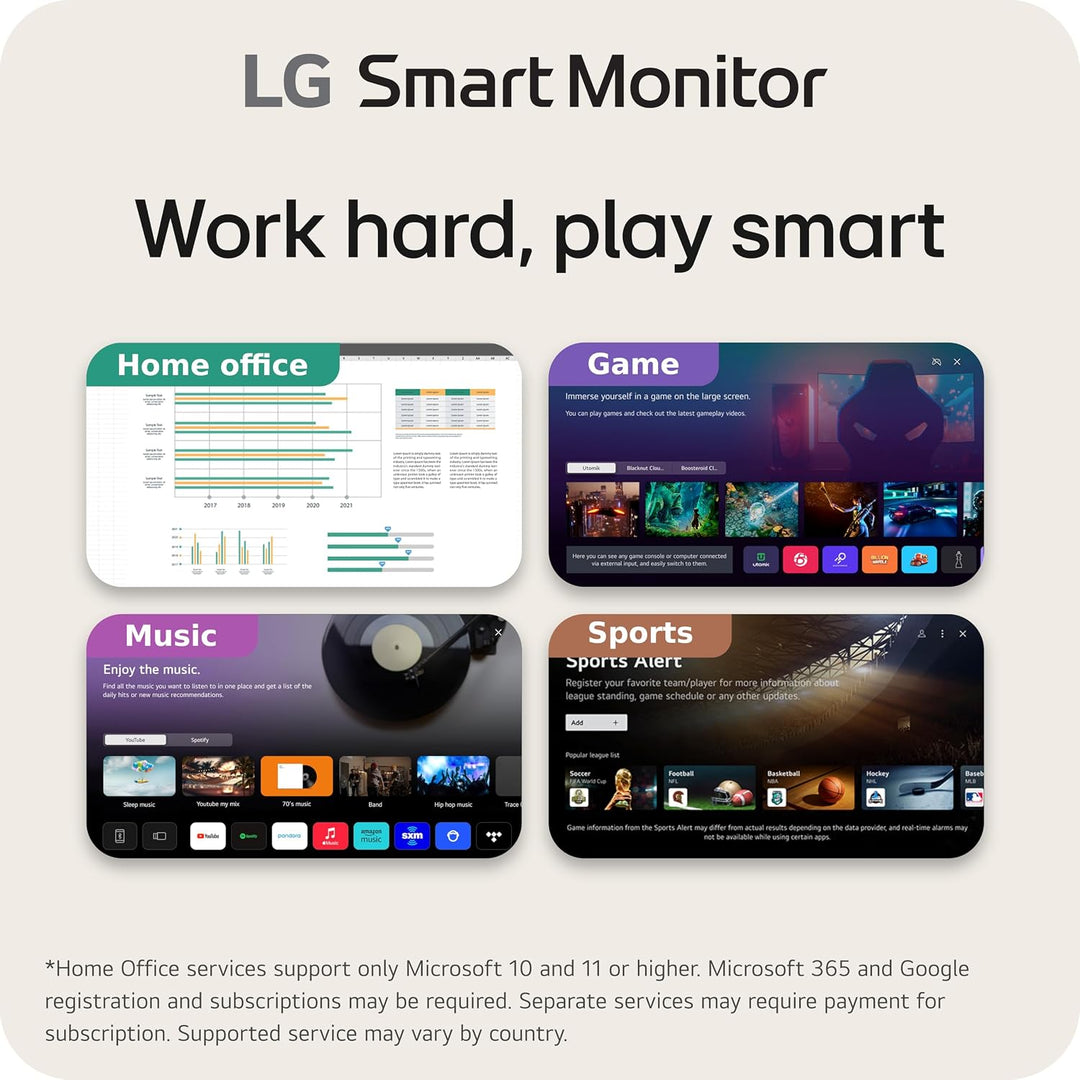 LG 34SR60QC-W 34 pulgadas QHD (3440x1440) Monitor inteligente curvo...