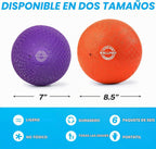 Bolas de esquivar y pelotas de juegos, juego de bolas de esquivar para niños y adultos, pelotas de patada y balonmano que rebotan para juegos al aire libre y en interiores - Incluye bomba y