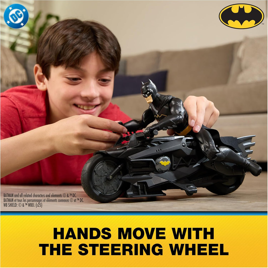 DC Comics, Batciclo con control remoto sigiloso de Batman con figur...