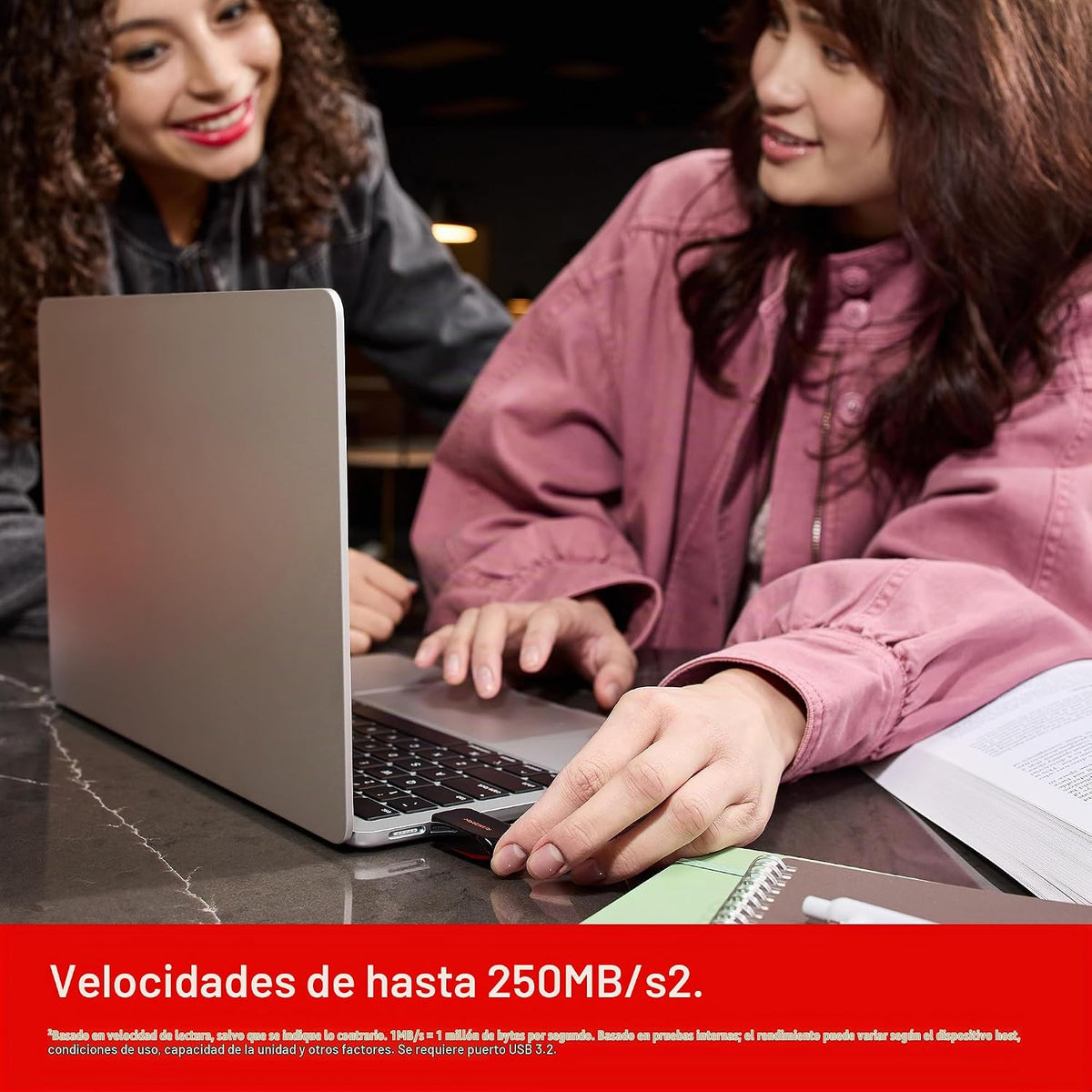 SANDISK Unidad flash USB-C de 128 GB – USB tipo C reversible – Compatible con laptops, tablets y más – hasta 250 MB/s – Negro – SDCZB-128G-G46