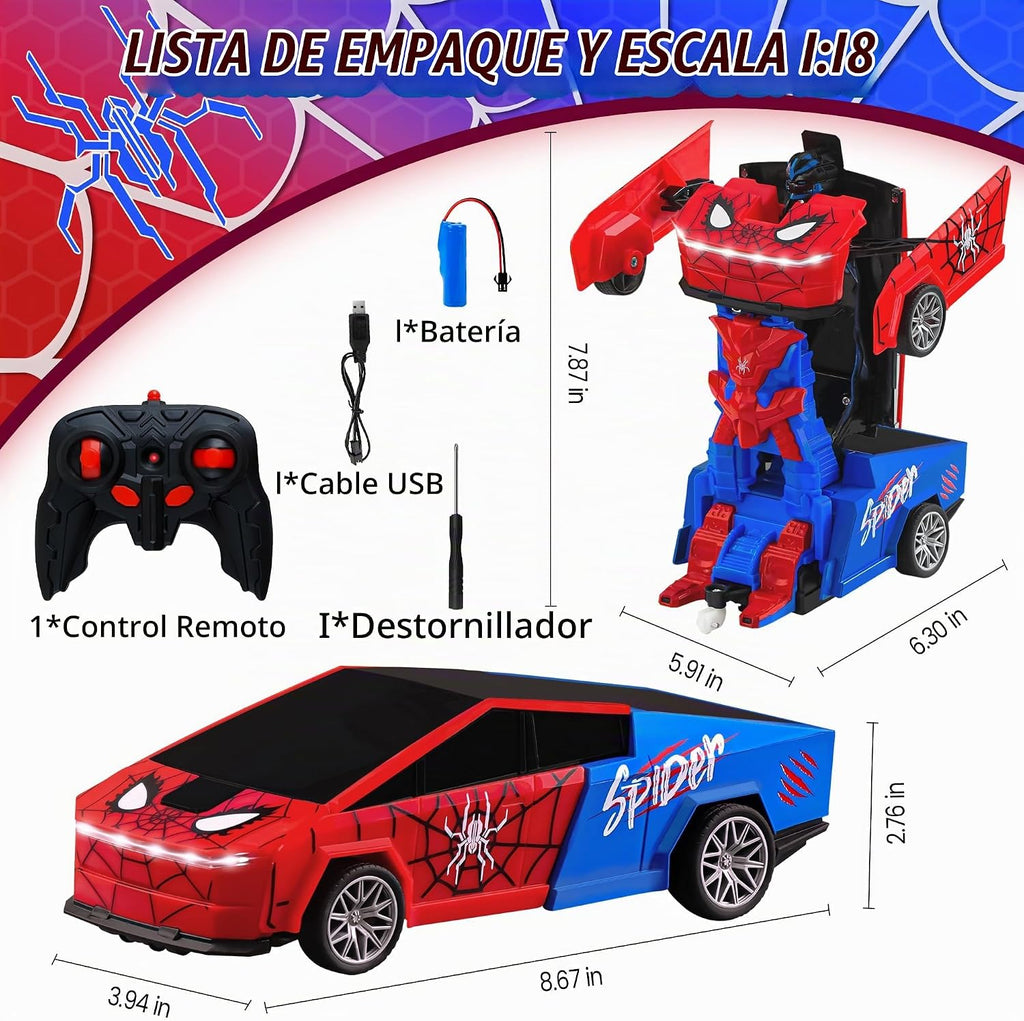 Spider - Automóvil de control remoto inspirado en cibernéticos