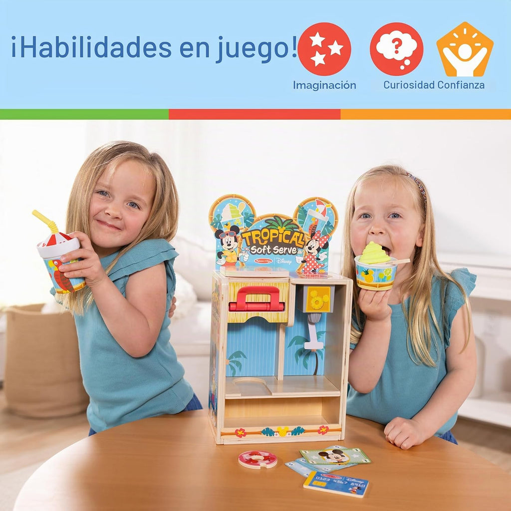 Melissa & Doug Disney Tropical Soft Serve Play Food Juguete de Cocina