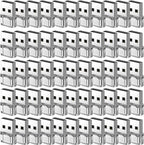 50 paquetes de adaptador USB A a USB transparente, convertidor de cargador USB C hembra a A macho compatible con Apple Watch Ultra iWatch 8 7, iPhone 16 15 14 13 Pro Max Plus, iPad 9 10 Air 5 Mini 6