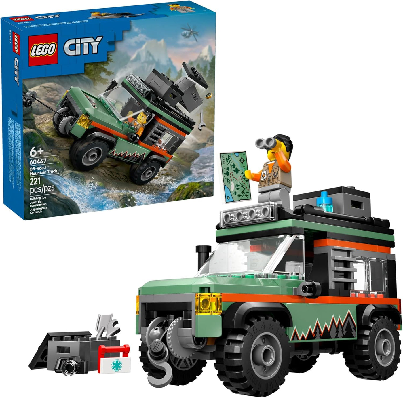 LEGO City Off-Road - Camión de montaña de juguete 4x4